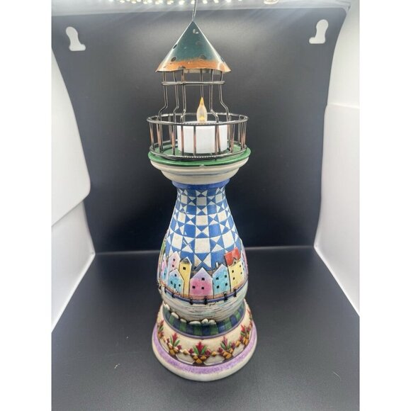 Jim Shore B118739, 2004 “A Beacon to Light The Way” Candleholder Lighthouse - Picture 1 of 5
